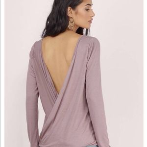 TOBI twist back long sleeve fits xs/s